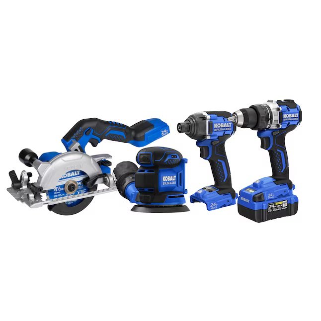 Kobalt 24V Four Tool Combo Kit $249 Plus 2 Free Tools