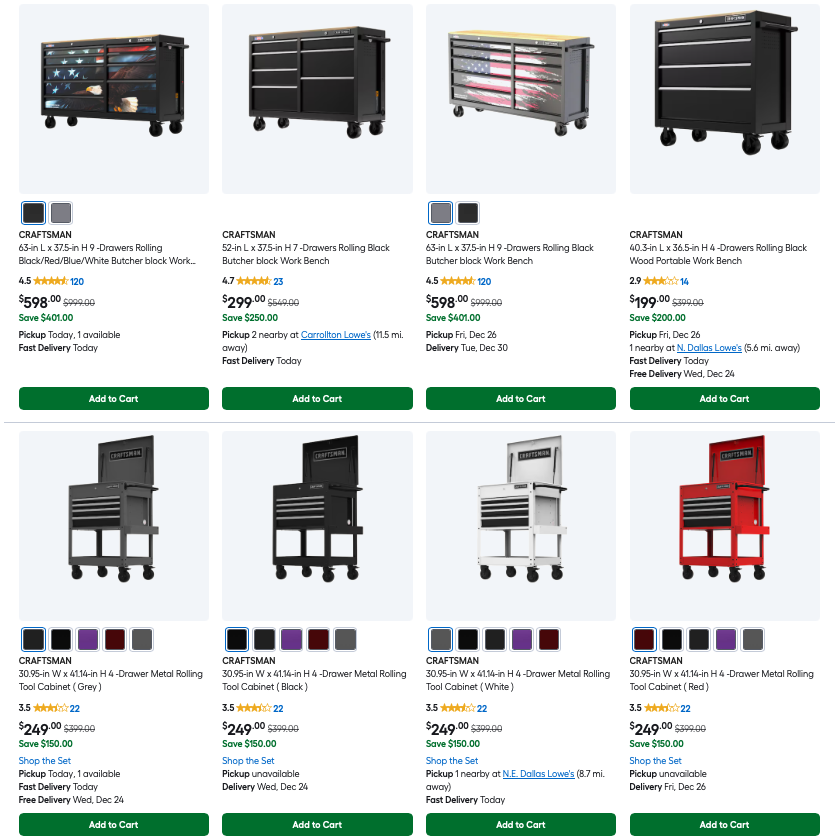 Today Only: Up to 50% Off CRAFTSMAN Workbenches 🔥