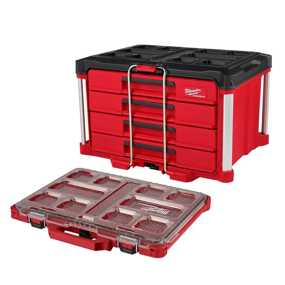 🔥 20% Off Milwaukee PACKOUT 4-Drawer Tool Box + Low-Profile Organizer Deal