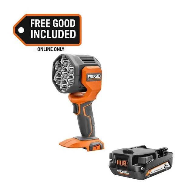 Today Only RIDGID 18V LED Spotlight Deal $69