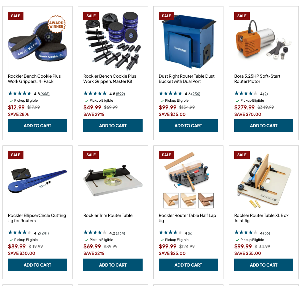 Up to 67% Off Router Tools and Accessories at Rockler