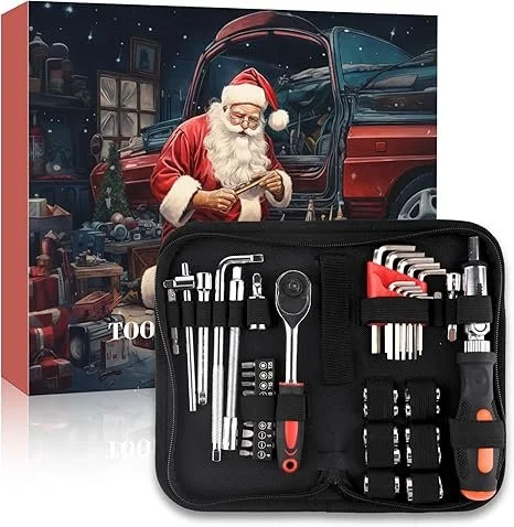 80% Off Tool Advent Calendar 24-in-1 Mechanics Tool Kit Christmas Countdown
