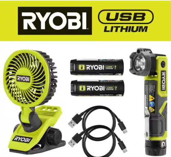 Ryobi USB Lithium 2-Tool Combo Kit Deal Only $59.94