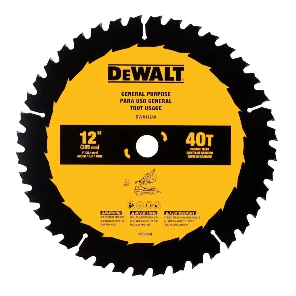 💥 50% Off DEWALT 12 in. 40T Saw Blade Deal – Now $21.50!