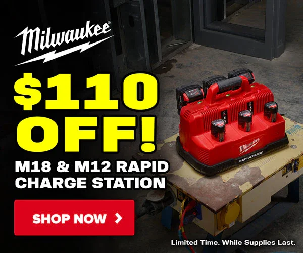 $110 Off Milwaukee M18 and M12 Rapid Charge Station Deal