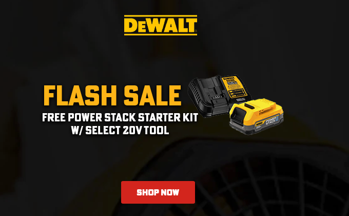 DeWALT Flash Sale Free POWER STACK Starter Kit Deal!
