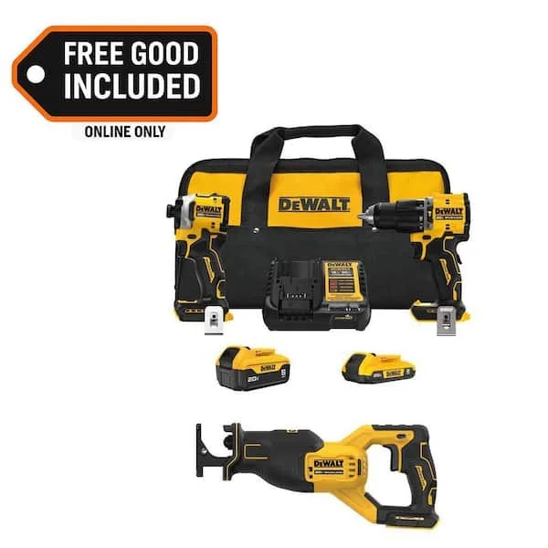 Today Only DEWALT Atomic Combo Kit and Recip Saw $269 Deal