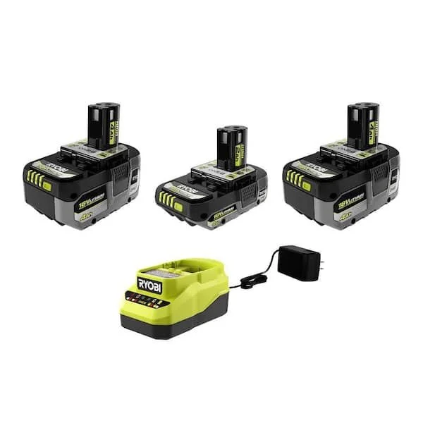 Today Only 62% Off RYOBI 18V HP Battery Starter Kit $139