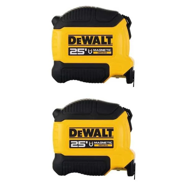 💥 53% Off DEWALT 25 ft Magnetic Tape Measure 2-Pack Deal – Now $19.98!
