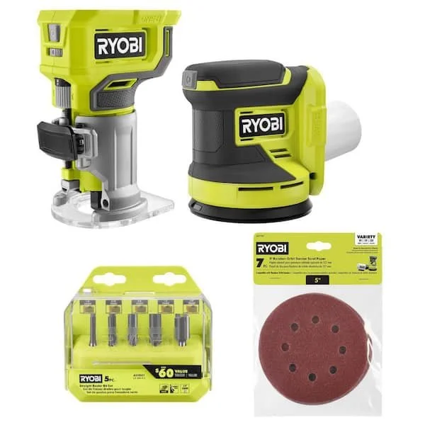 Today Only RYOBI 18V Router and Sander Combo $99 (Save 48%)