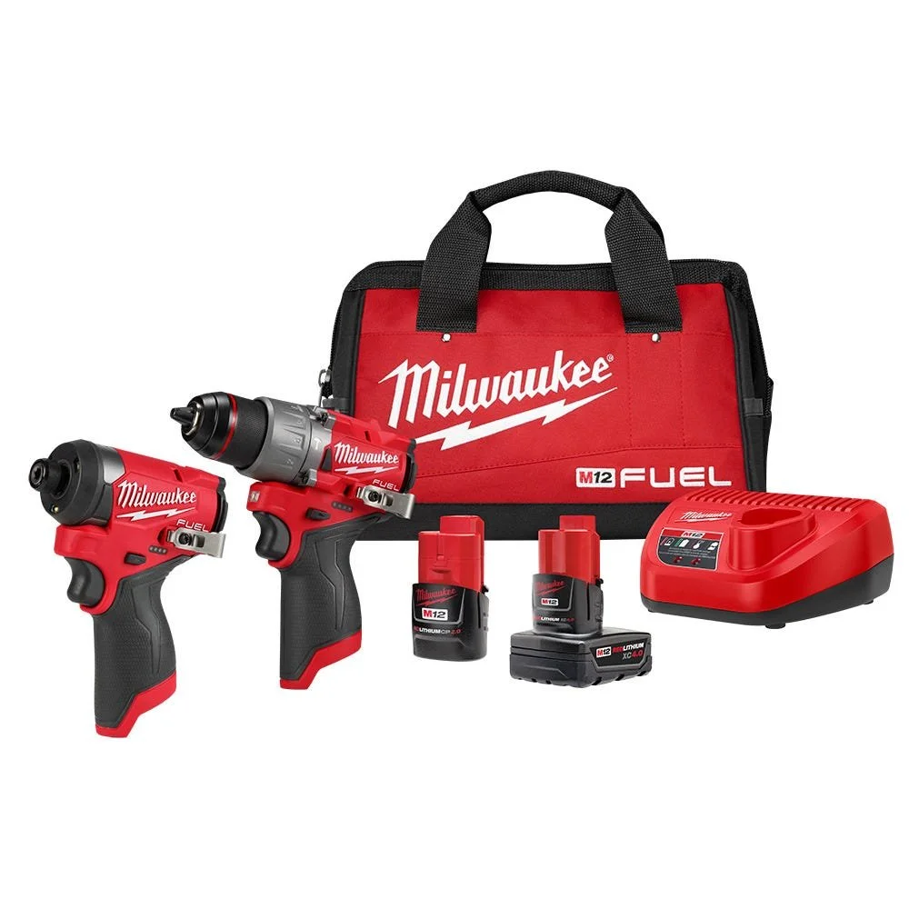 Milwaukee M12 FUEL Drill and Impact Kit $185.99 (Save $60)