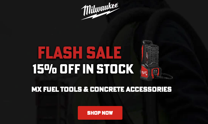 🔥 Save 15% on Milwaukee MX Fuel Tools and Concrete Accessories