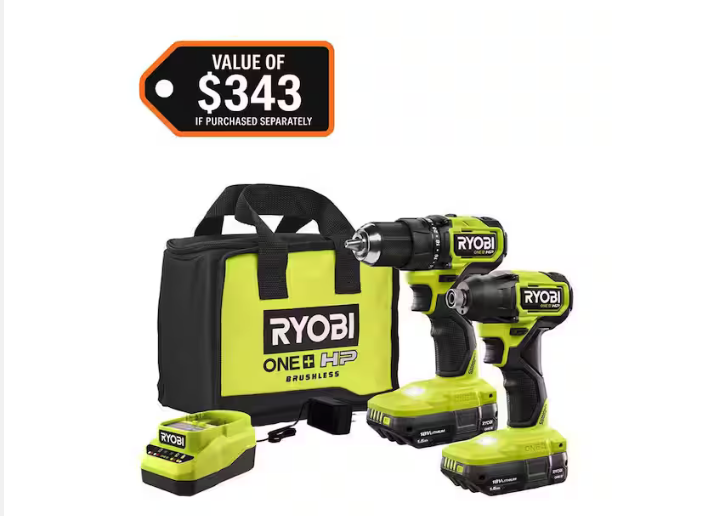 Save up to $150 on RYOBI ONE+ 18V Combo Kits