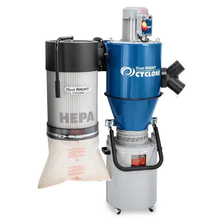 Save $250 on Dust Right Wall-Mount HEPA Cyclone Dust Collector!