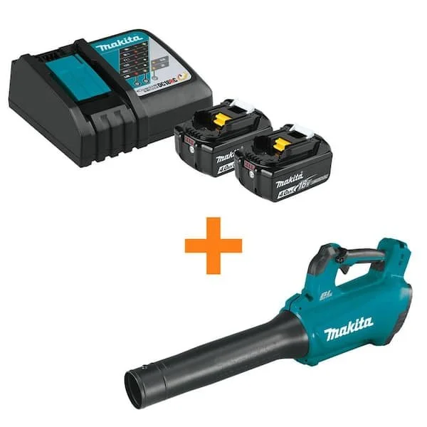 43% Off Makita 18V LXT Battery Starter Pack with Bonus Blower