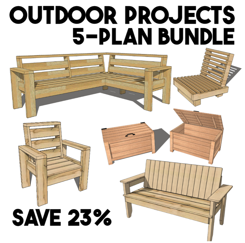 50% Off Outdoor Furniture Projects Plan Bundle Deal