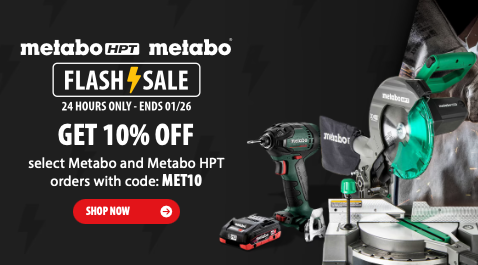 Today Only: Save 10% on Metabo and Metabo HPT Tools
