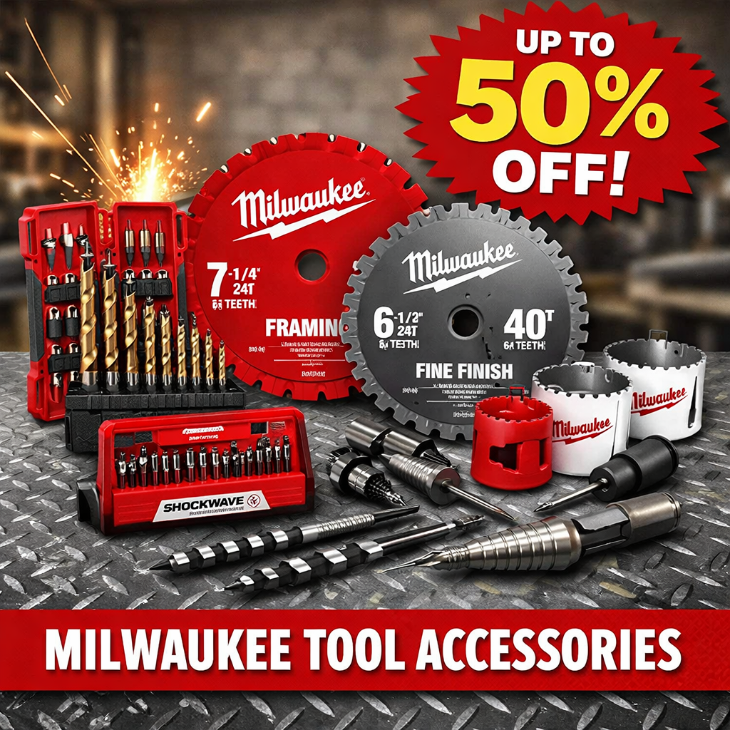 Up to 50% Off Milwaukee Power Tool Accessories