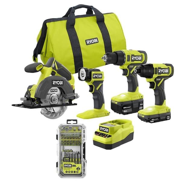 Today Only Save $43 on RYOBI ONE+ 4-Tool Combo Kit