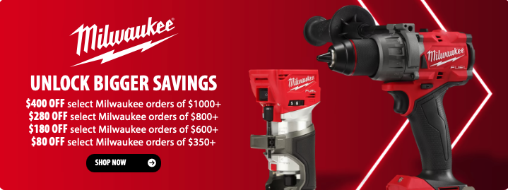 Save Up to $400 on Milwaukee M18 Tools