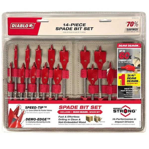 35% Off Diablo 14-Piece Spade Bit Set Deal