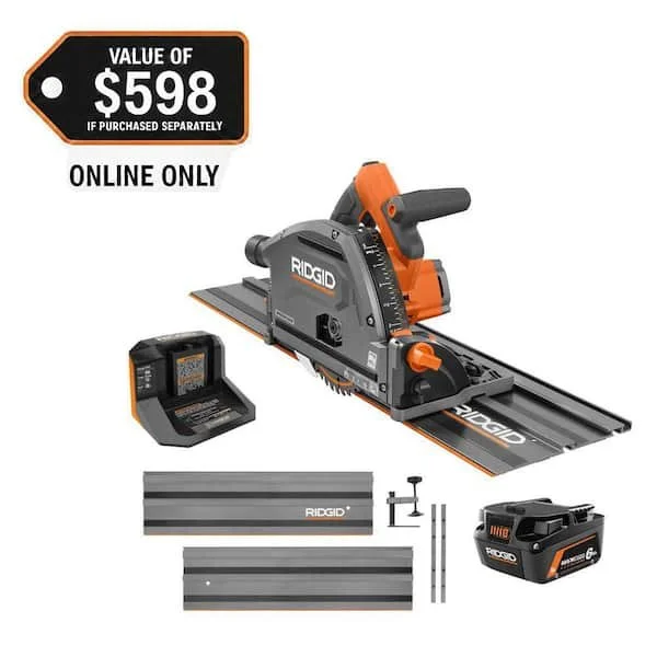 $169 Off RIDGID 18V Brushless Track Saw Kit
