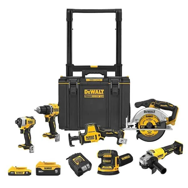 Today Only $200 Off DEWALT 20V 6-Tool Combo Kit