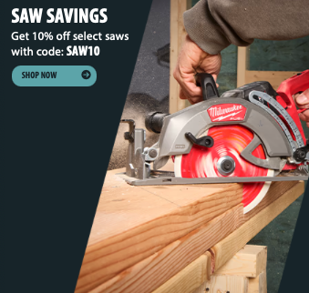 10% Off Circular Saws Deal Code SAW10