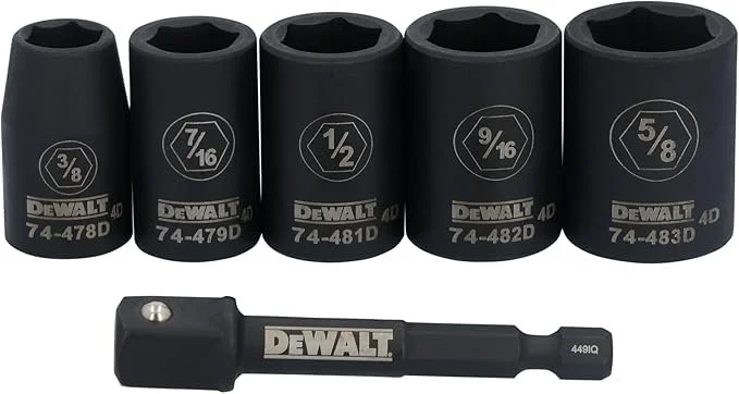 39% Off DEWALT 6 Pc Socket Set Deal $14.10