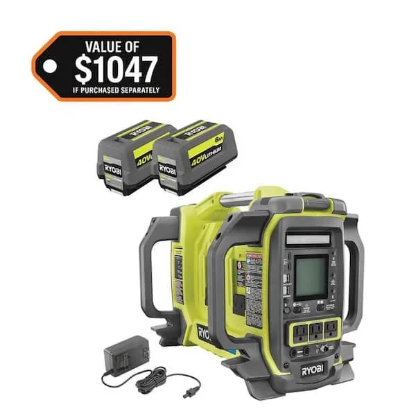 Today Only Save $340 on RYOBI 40V 1800W Power Station Deal