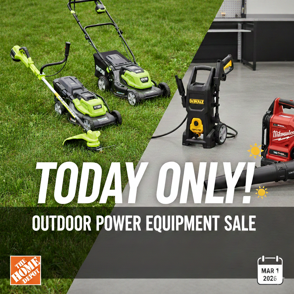 Today Only Save 31% on Ryobi, DEWALT, and Milwaukee Outdoor Gear