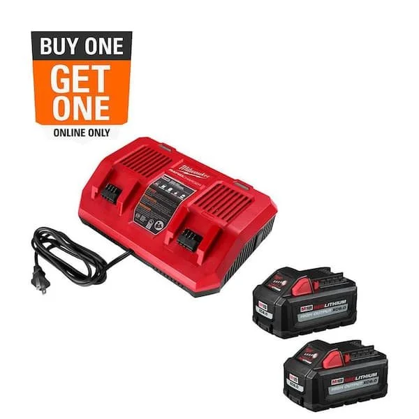 Save $140 Milwaukee M18 Dual Bay Charger and 3 Batteries $299