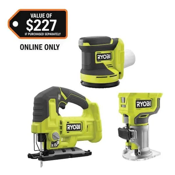 Save $98 RYOBI ONE+ 18V Cordless 3 Tool Combo Kit $129
