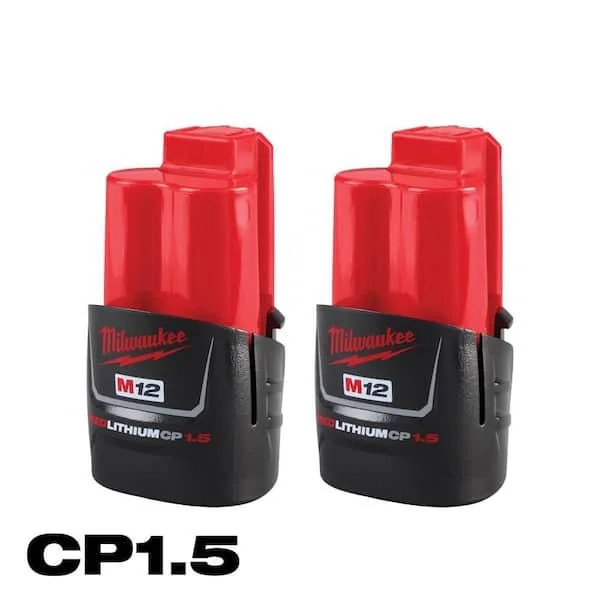 Save 46% on Milwaukee M12 2 Pack Battery Deal for $48.48