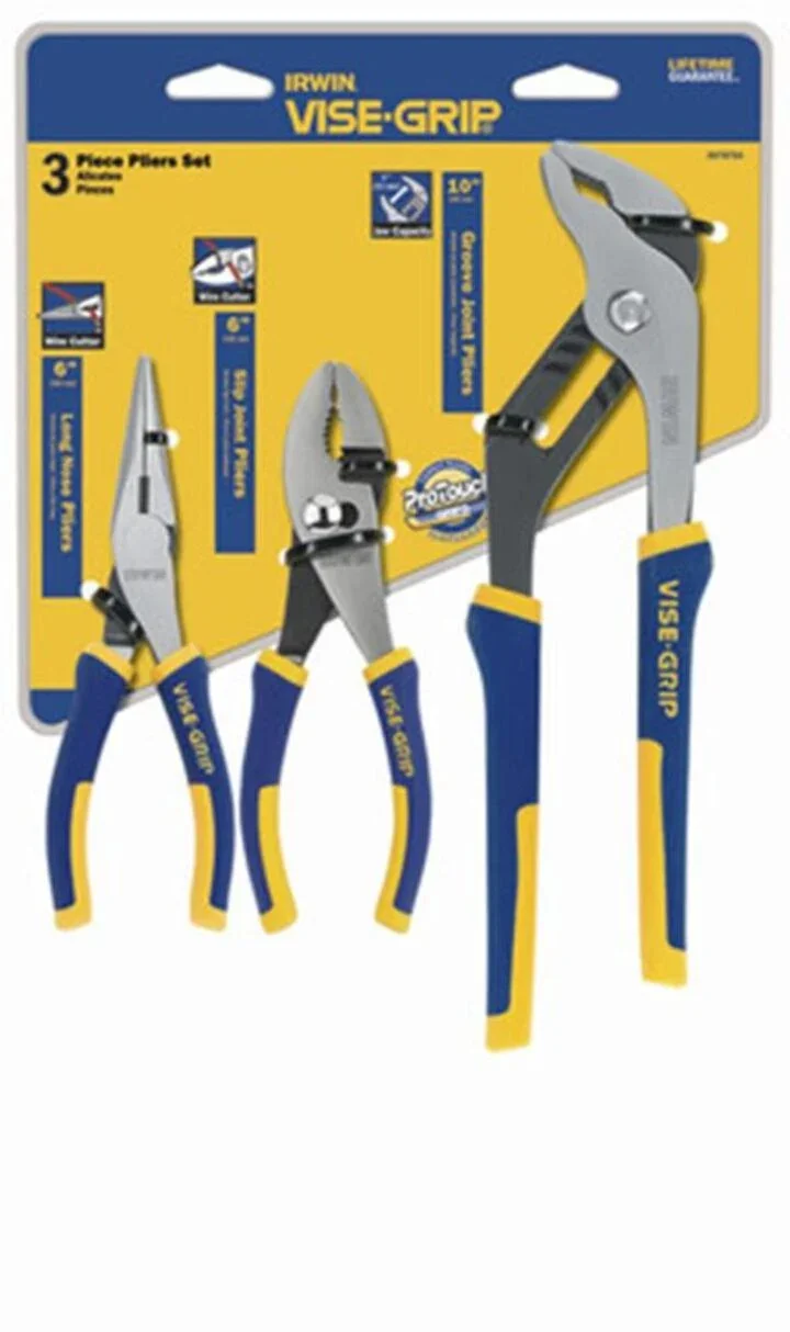 Today Only Save 38% on Irwin Pro 3pc Pliers Set $22.99