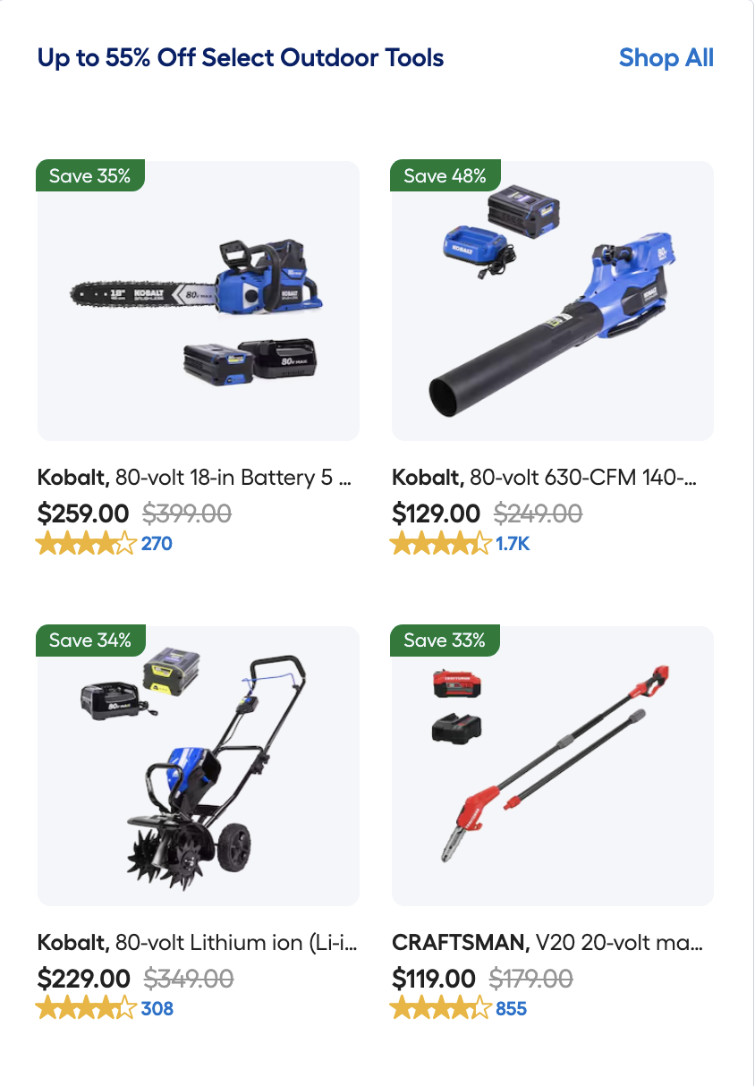 Today Only Save $240 on KOBALT and CRAFTSMAN Power Tools