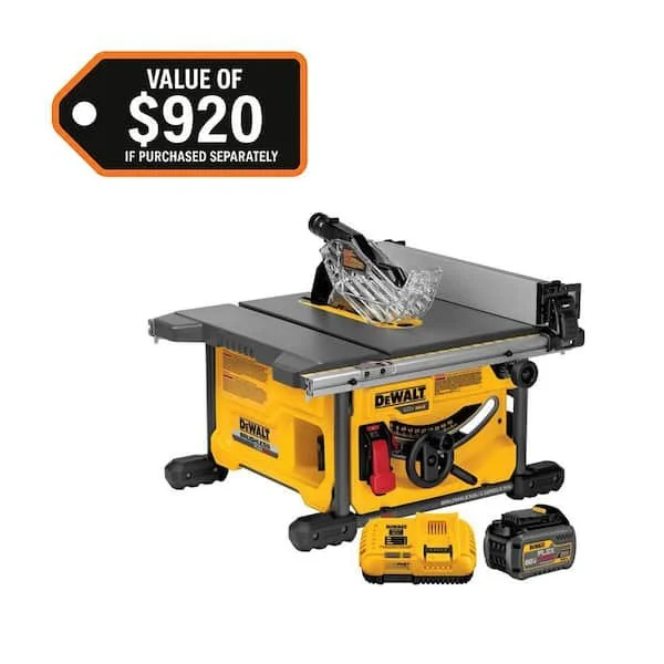 Today Only Save $180 on DEWALT FLEXVOLT 60V Table Saw Kit