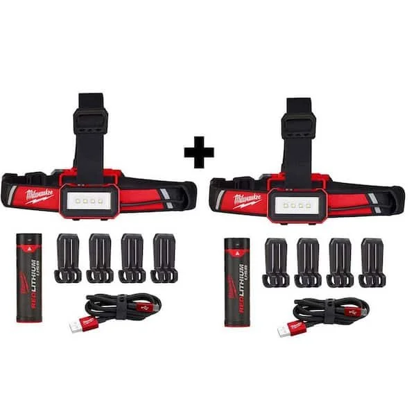 Today Only Save $30 on Milwaukee LED Headlamp 2 Pack $99