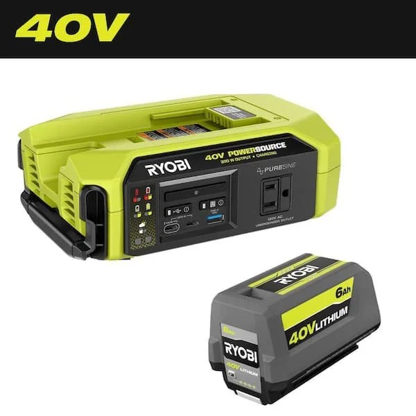 Today Only Save $99 Ryobi 40V 300W Power Source Deal $239