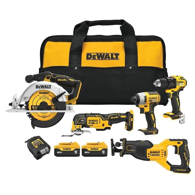 Today Only Save $200 on DEWALT 20V MAX 5 Tool Combo Kit 🚨