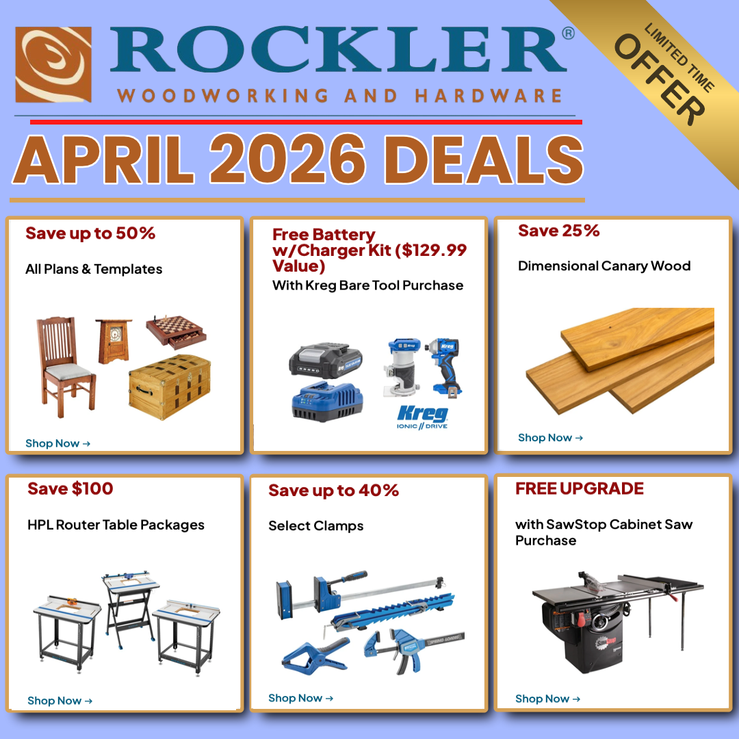 Best Rockler Woodworking Deals: Updated April 2026