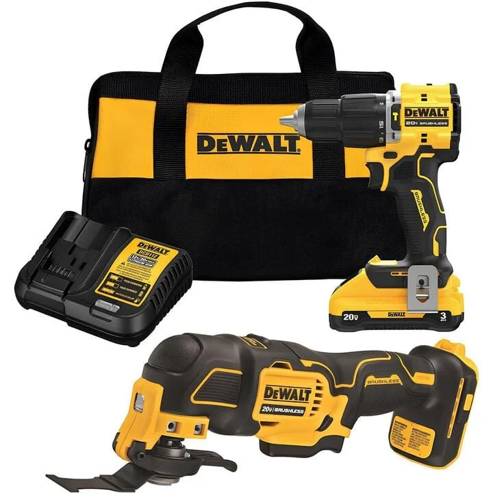 Save 40% DeWalt Atomic Hammer Drill and Multi Tool Kit $229