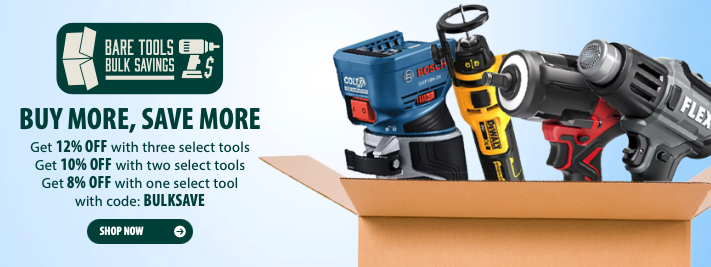 Save up to 12% on Bare Tools at Acme Tools