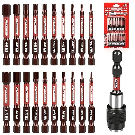 30% Off 21 Piece Hex Head Allen Drill Bit Set Deal