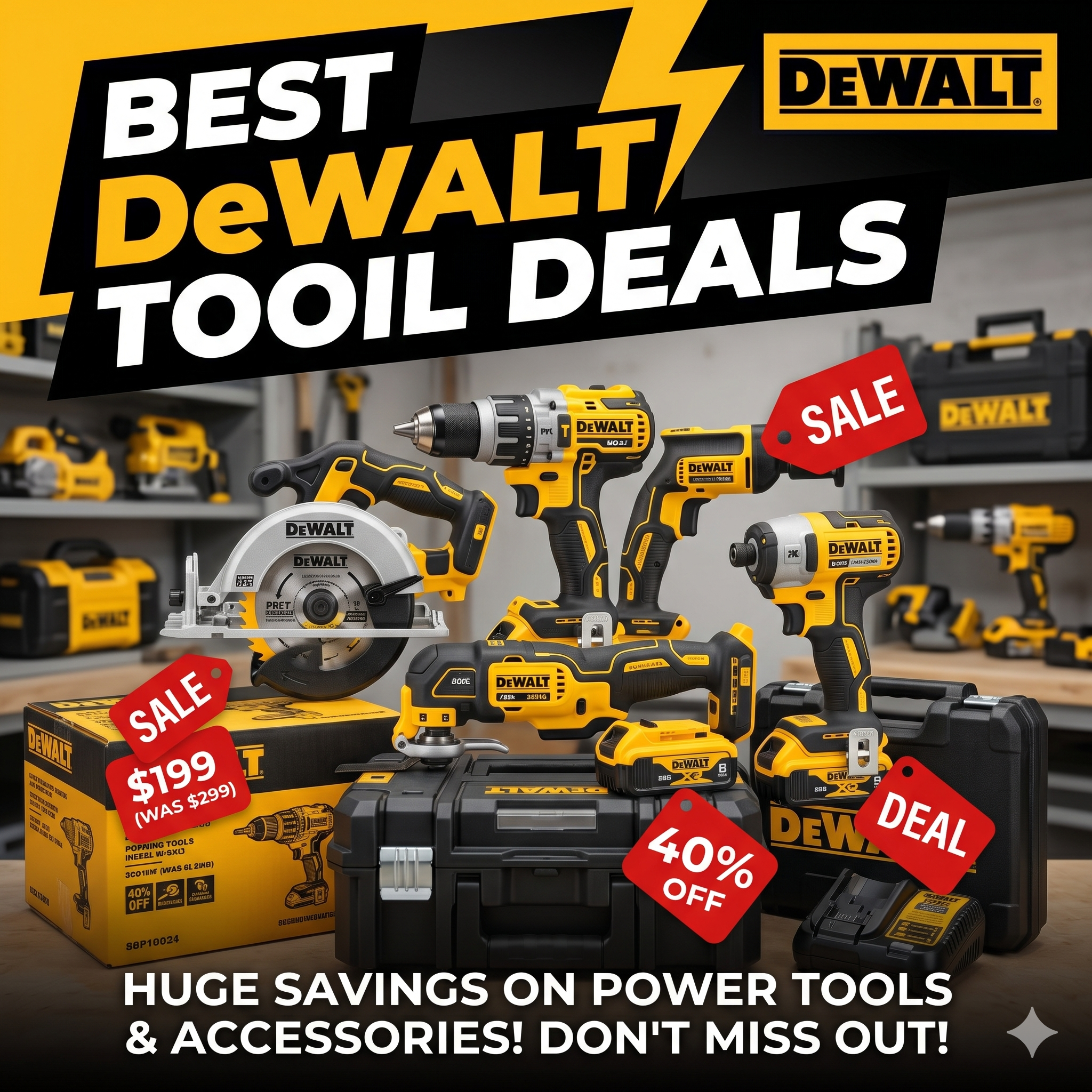 Best DeWalt Tool Deals — Updated Daily