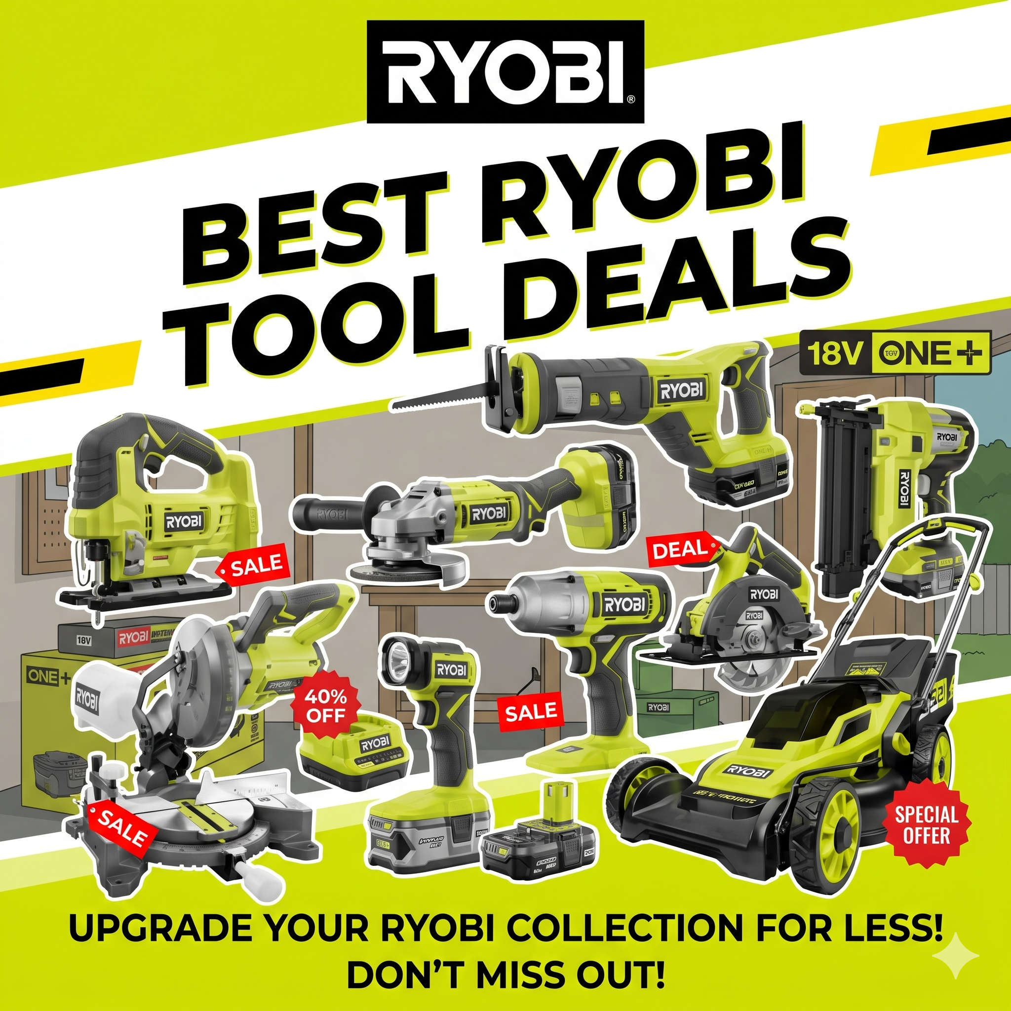 Best Ryobi Tool Deals — Updated Daily