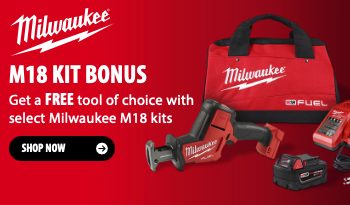 Free Milwaukee Tool or Battery with M18 FUEL Kit Save