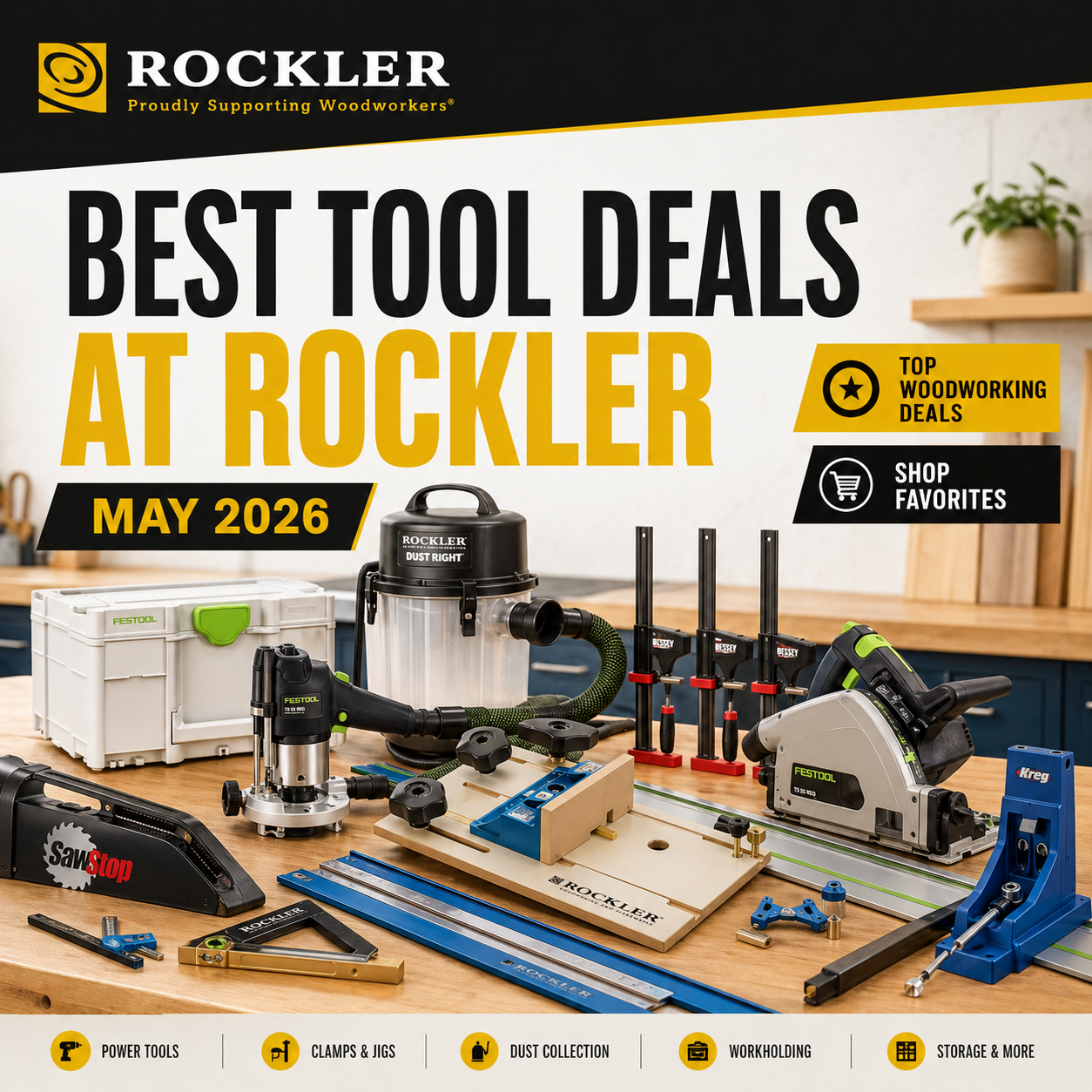 Best Rockler Woodworking Deals: Updated May 2026