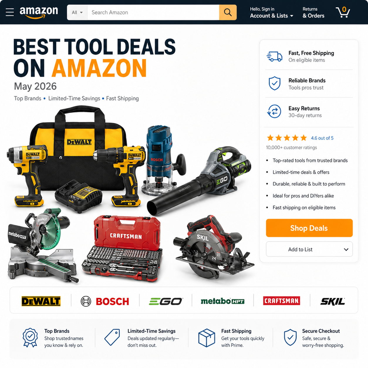 Best Amazon Tool Deals: Updated May 2026