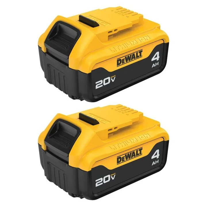 DEWALT 20V MAX 4Ah Battery 2 Pack $129 Deal